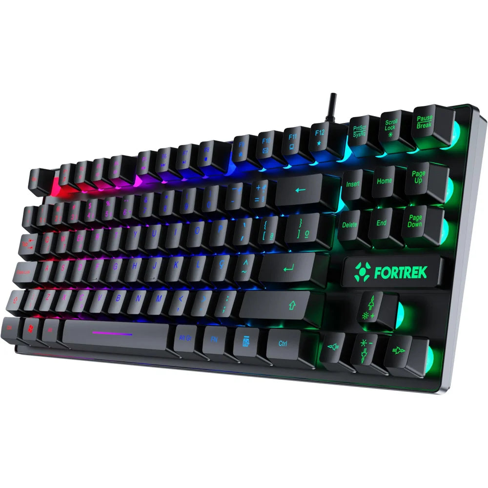 Teclado Gamer Fortrek Fearless 80 Tkl Preto